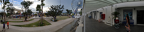 Santorini park - panorama