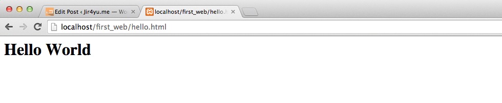 hello world