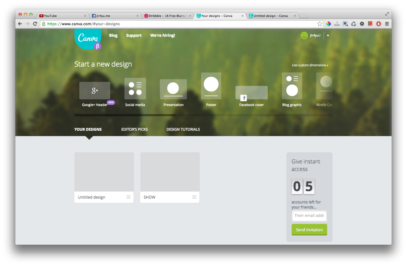 Canva สร้างไฟล์กราฟฟิคฟรี