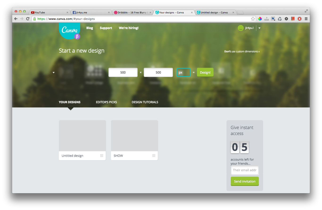 Canva สร้างไฟล์กราฟฟิคฟรี