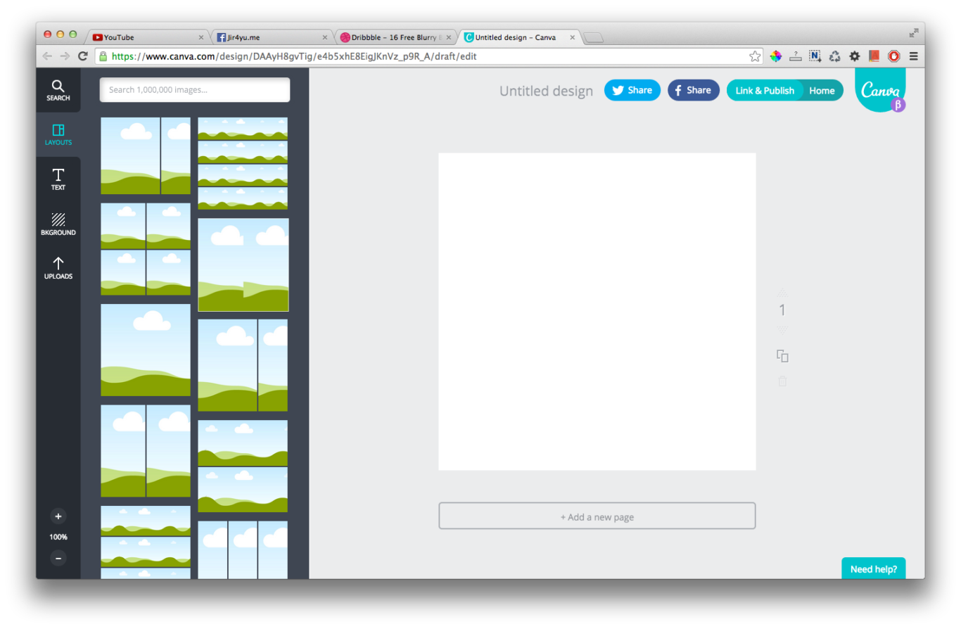 Canva สร้างไฟล์กราฟฟิคฟรี