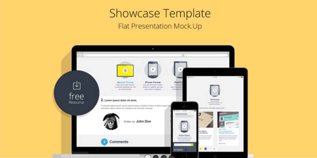 Flat Responsive Showcase