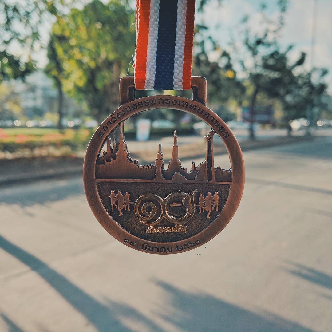 running medal